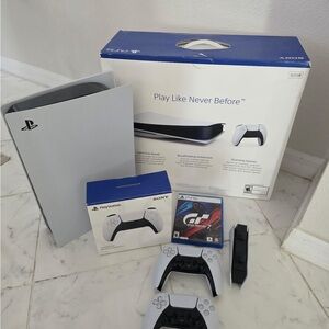 Sony PlayStation 5 with DualSense Controllers and Game


Sold on Facebook